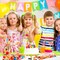 100 PCS Birthday Party Treat Bags Bright Balloon Print Clear Plastic Cellophane Candy Goodie Gift Bags with 100 Pieces Silver Twist Ties for Birthday Party Decorations